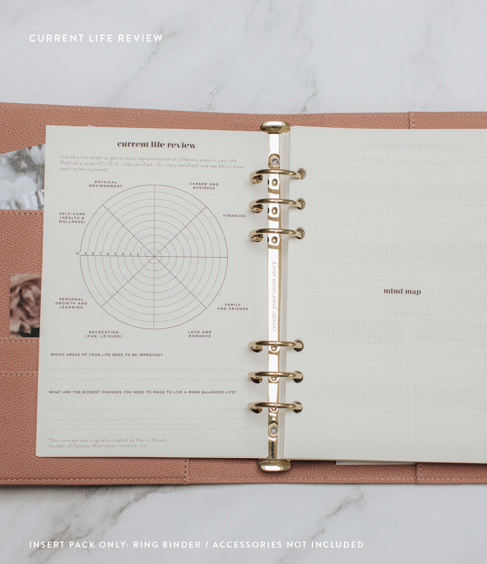 Undated Daily Planner Insert Pack