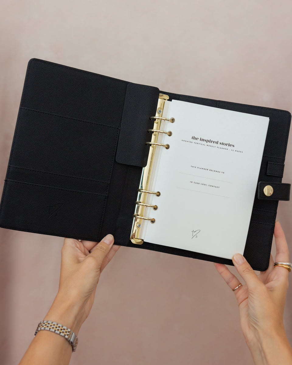 Undated Vertical Weekly Ring Binder Planner Set – The Inspired Stories