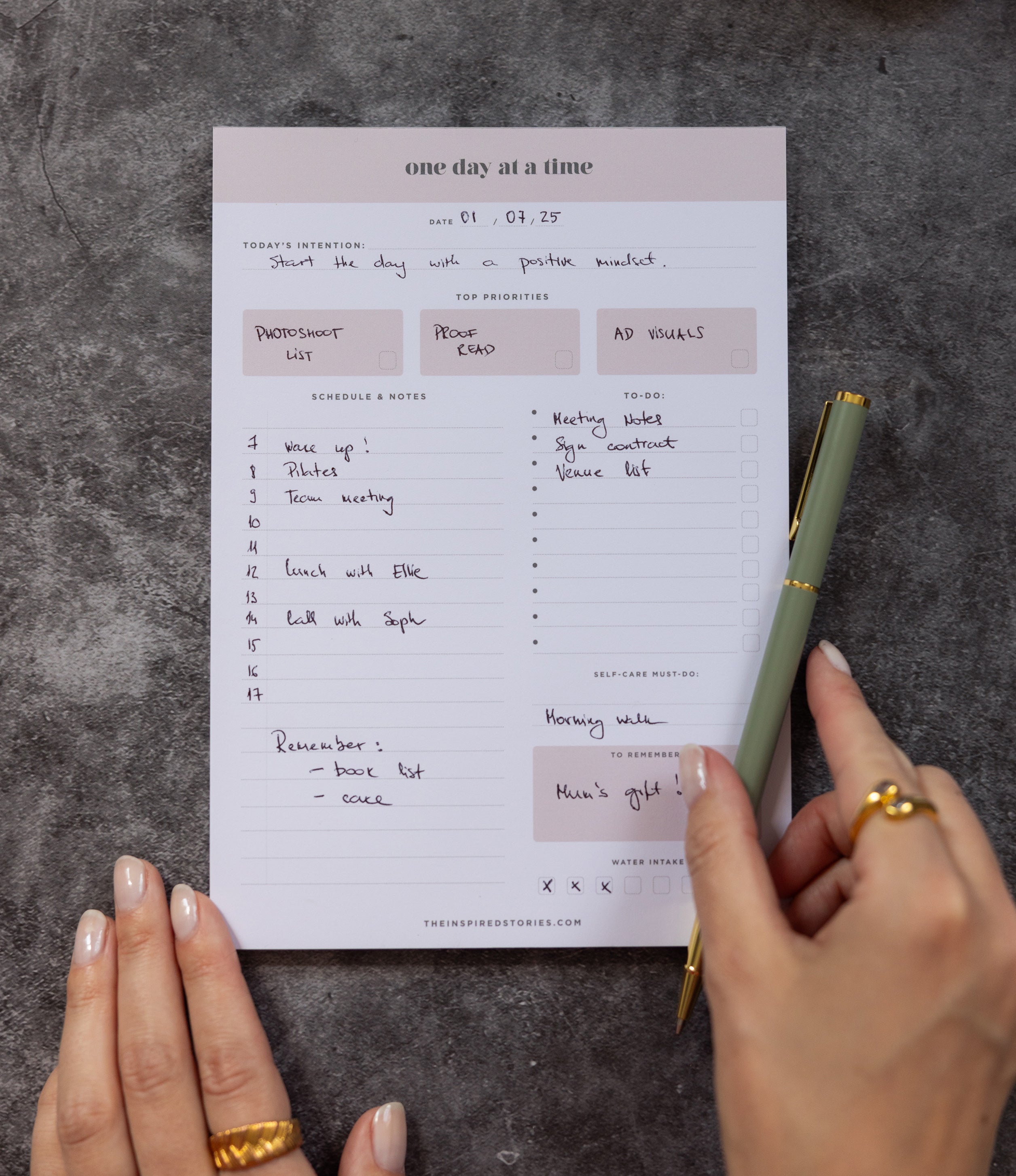 Daily Notepad – The Inspired Stories