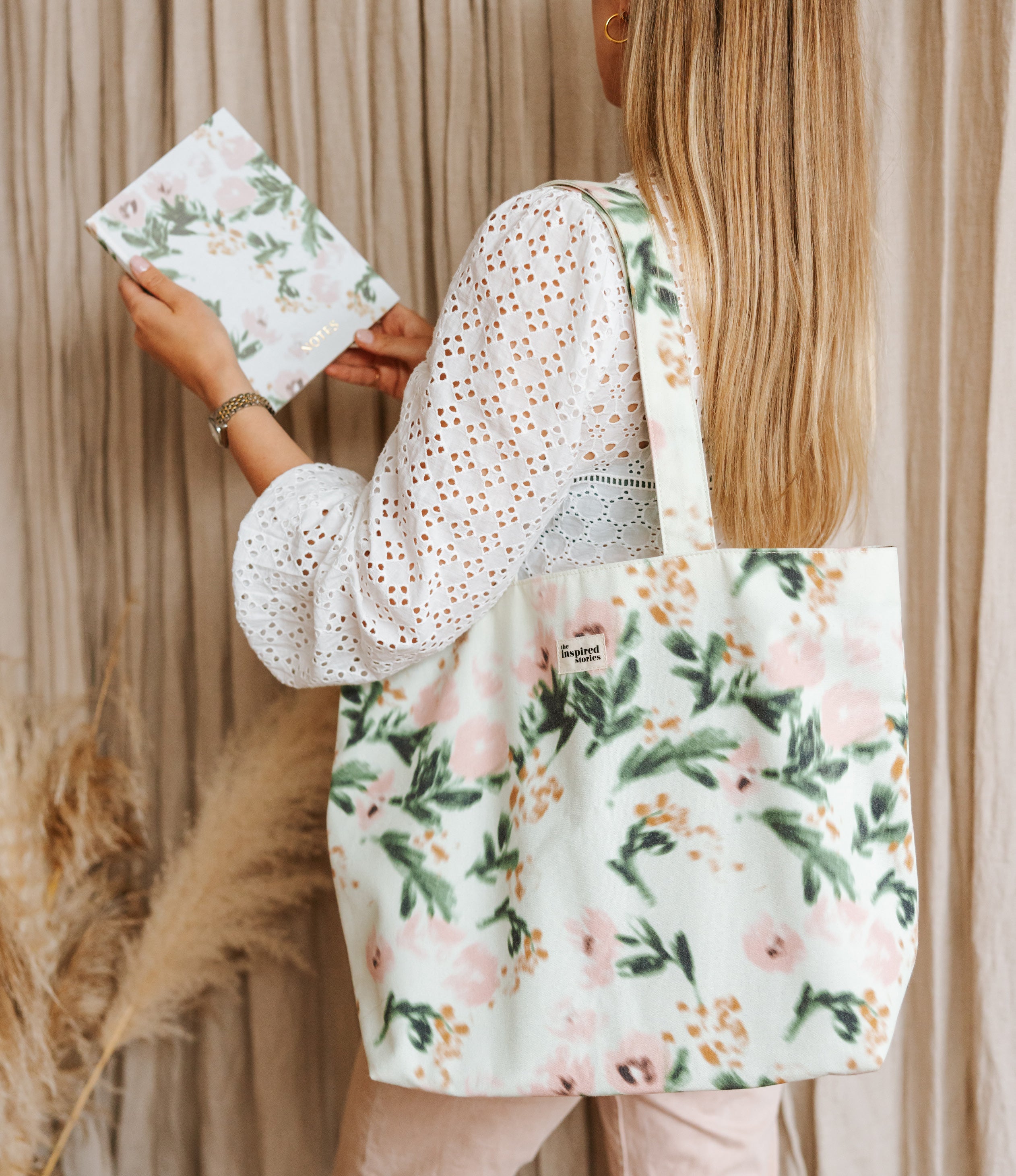 Floral Notebook & Tote Bag Set – The Inspired Stories