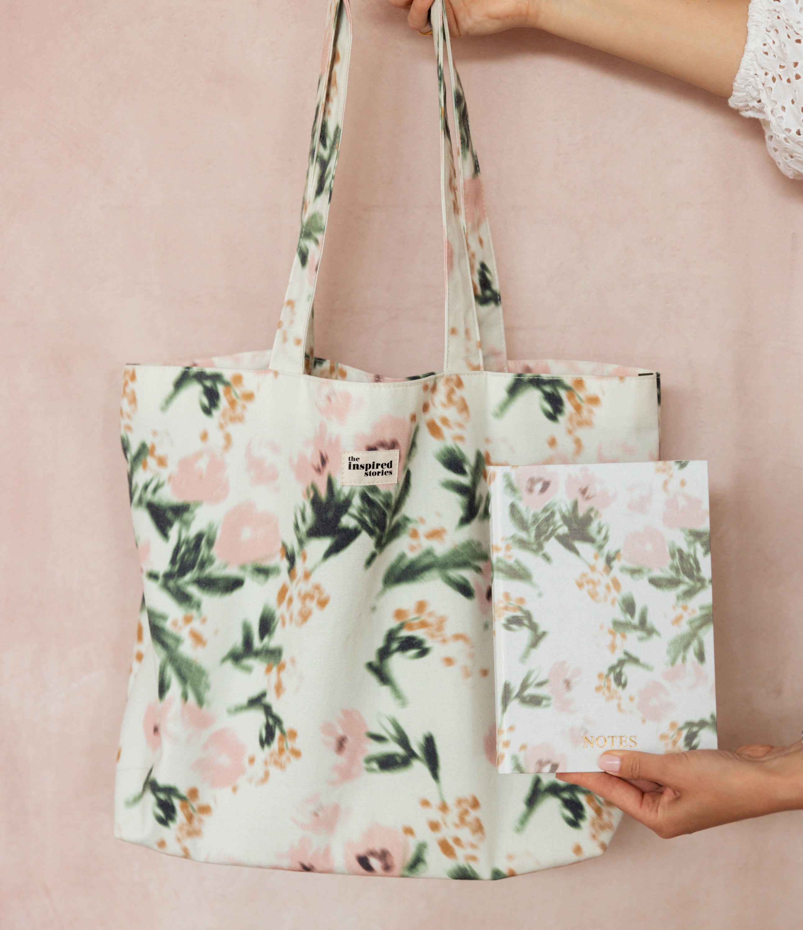 Floral Notebook & Tote Bag Set – The Inspired Stories