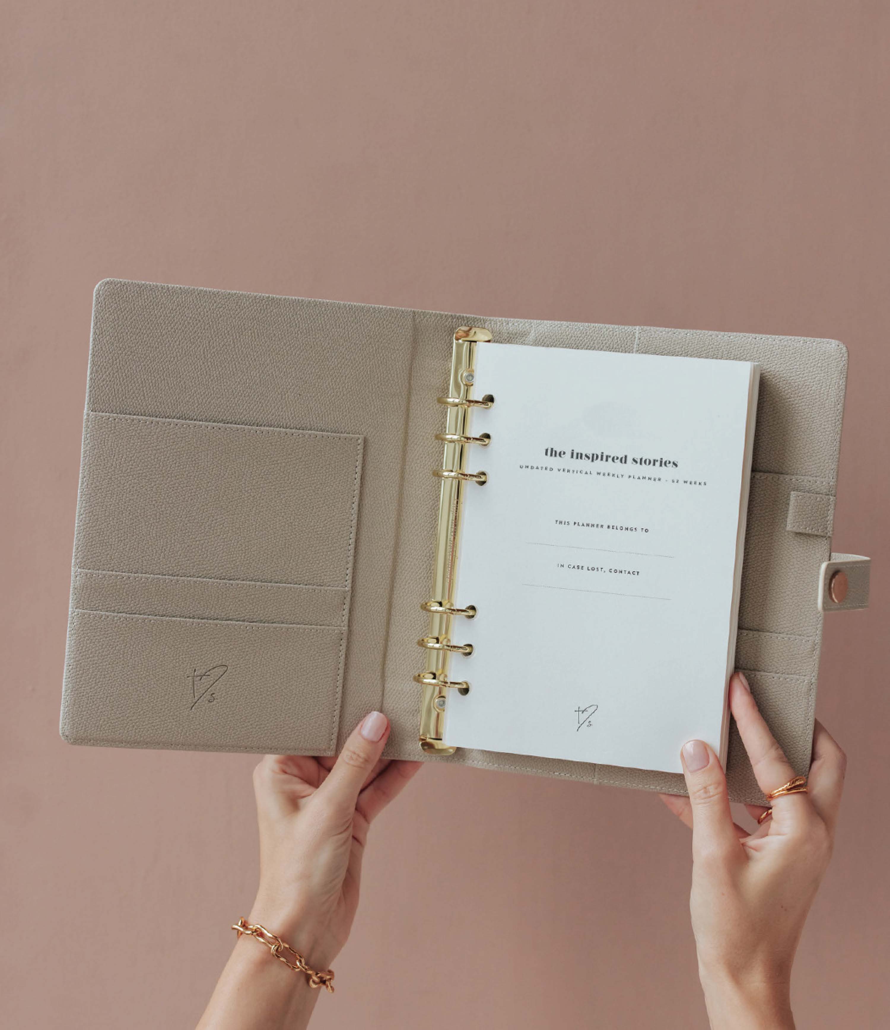 Undated Vertical Weekly Ring Binder Planner Set – The Inspired Stories