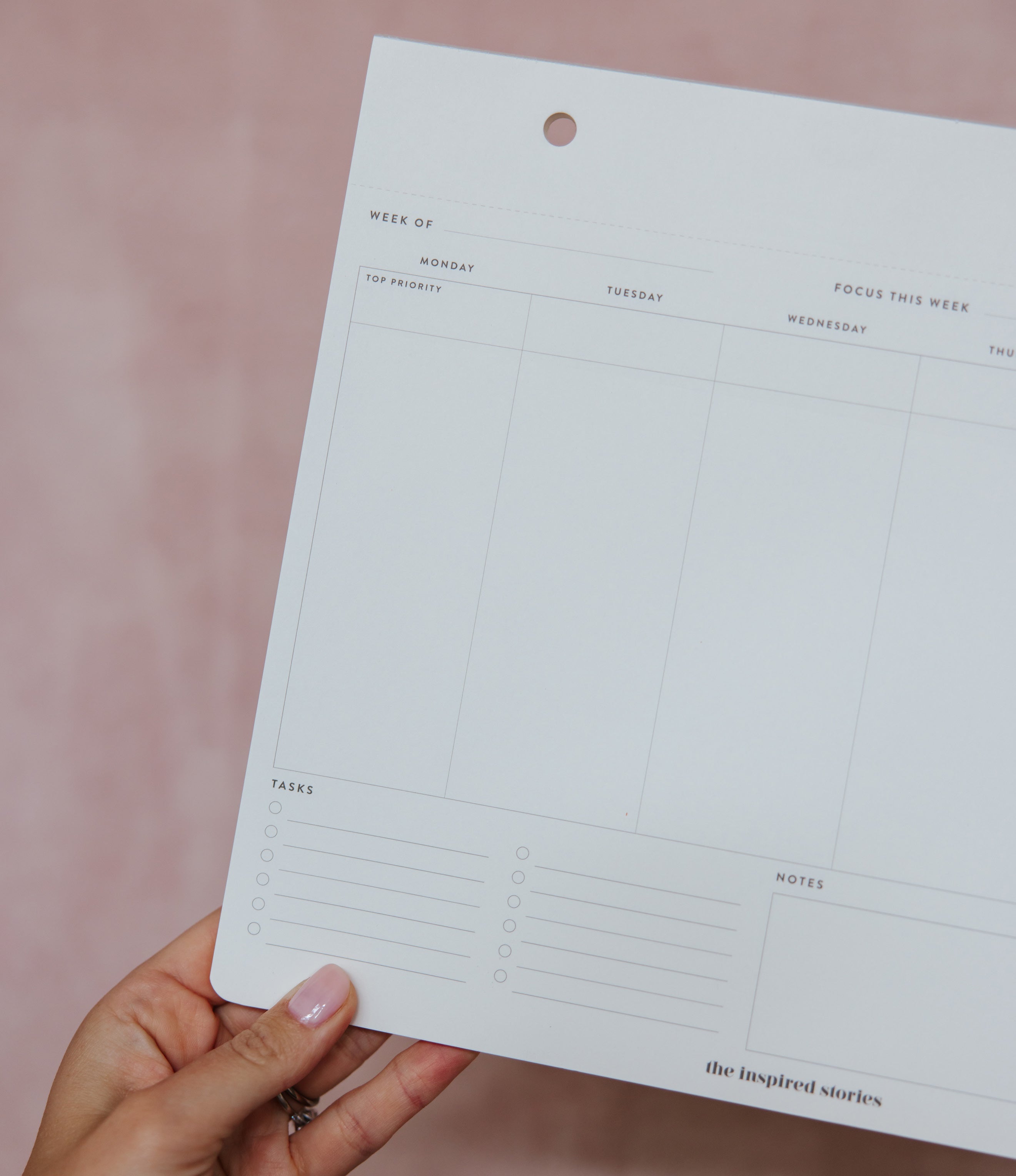 Weekly Notepad Refill - Vertical – The Inspired Stories